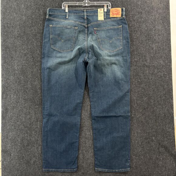 Levis 559 Relaxed Straight Jeans Men's 44x32 Blue Wash Stretch Denim - Picture 3 of 15
